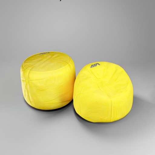 كرسي بين باج مريح - ذهبي (110 سم) Comfort Bean Bag Chair - Gold (110 cm)