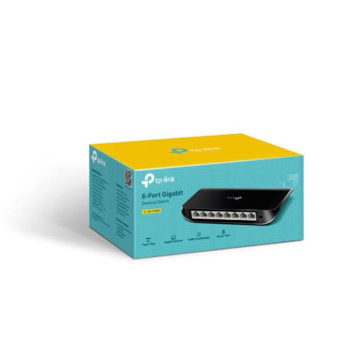 موزع شبكة (Hub) من TP-Link، سرعة 1 كيكا TP-LINK HUB LAN 1GB 8-PORT