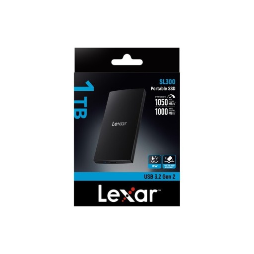 هارد خارجي ليكسر SL300 محمول USB 3.2 Type-C سعة 1 تيرة Lexar SL300 1TB External Portable SSD Hard Drive USB 3.2 Type-C
