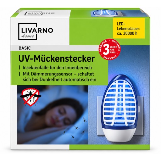 مصيدة ناموس وحشرات كهربائية بالأشعة فوق البنفسجية LIVARNO home UV-Mückenstecker