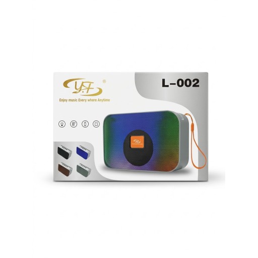 سبيكر بلوتوث محمول احترافي L-002 بإضاءة RGB مدمجة وصوت عالي جداً L-002 Professional Portable Bluetooth Speaker with Built-in RGB Lighting and Crystal Clear Sound
