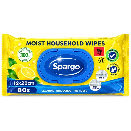 مناديل Spargo المبللة للتنظيف المنزلي متعدد الاستخدامات Spargo Moist Household Wipes