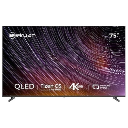 شاشة الريان QLED7514H2TIZEN - 75 انج - 4K - QLED - سمارت - 60 هيرتز - Tizen - اسود - بدون إطار elryan