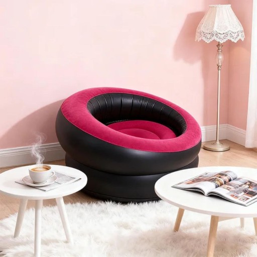 كرسي نفخ دائري A round inflatable chair