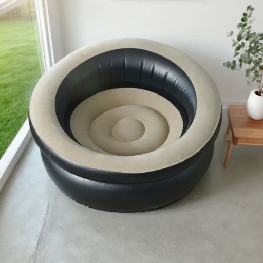كرسي نفخ دائري A round inflatable chair