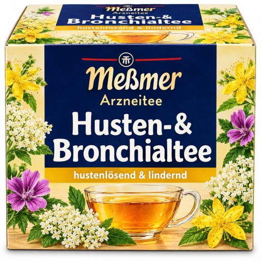 شاي  الطبي للسعال والشُعب الهوائية Meßmer Cough & Bronchial Herbal Tea
