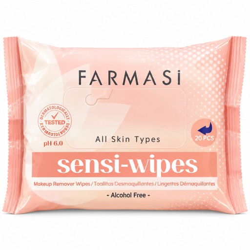 مناديل إزالة المكياج Farmasi Sensi-Wipes Farmasi Sensi-Wipes Makeup Remover Wipes