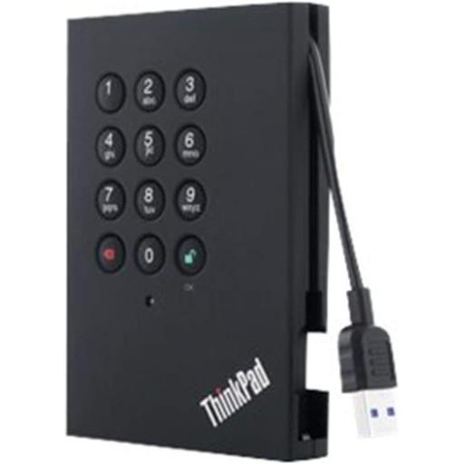 محرك اقراص ثابتة ثينك باد USb 3.0 محمول امن سعة 2 تيرابايت من لينوفو Lenovo Thinkpad USb 3.0 Portable Secure 2 Tb Hard Drive