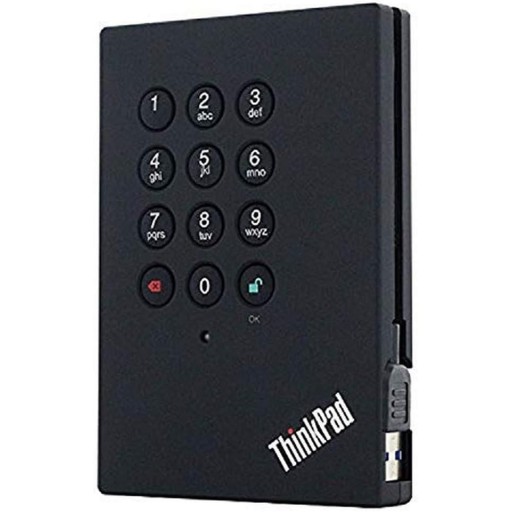 محرك اقراص ثابتة ثينك باد USb 3.0 محمول امن سعة 1 تيرابايت من لينوفو Lenovo Thinkpad USb 3.0 Portable Secure 1 Tb Hard Drive