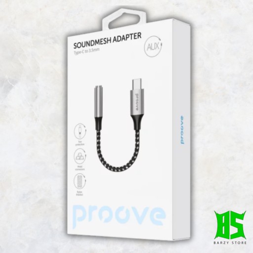 محول صوت بروف ساوند ميش من تايب سي إلى 3.5 ملم Proove SoundMesh Type-C to 3.5mm AUX Adapter