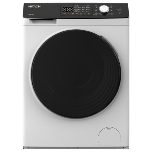 غسالة هيتاشي فتحة امامية - 8 كغم - 1400 دورة بالدقيقة BD-802HVOW - ابيض washing machine Hitachi 8KG White