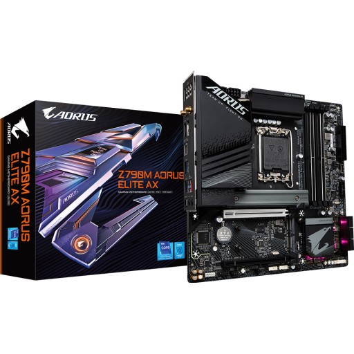 لوحة أم جيجابايت Z790M AORUS ELITE AX بمعيار DDR5 لوحة أم جيجابايت Z790M AORUS ELITE AX بمعيار DDR5