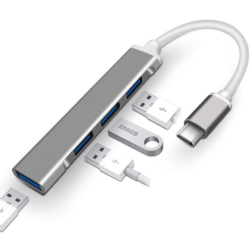 موزع Type-C بأربعة منافذ لتوسيع خيارات التوصيل 4-Port Type-C Hub to Expand Connectivity Options