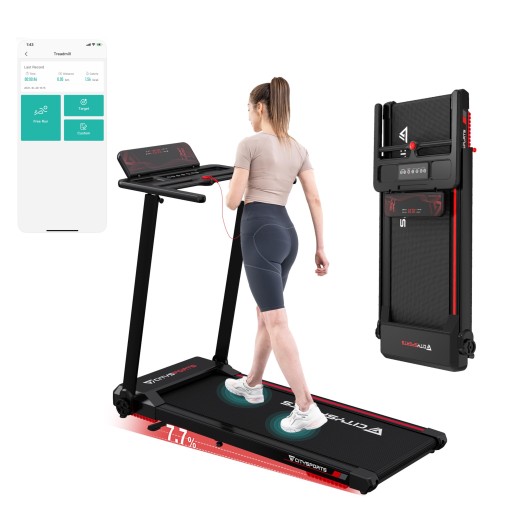 جهاز جري CITYSPORTS ذكي قابل للطي يتحمل أكثر من 120 كجم CITYSPORTS Smart Foldable Treadmill – Supports Over 120 kg