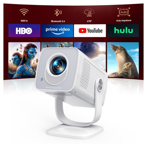 جهاز عرض TOPTRO TP2 ذكي بدوران 270° ودعم 4K TOPTRO TP2 Smart Projector with 270° Rotation and 4K Support