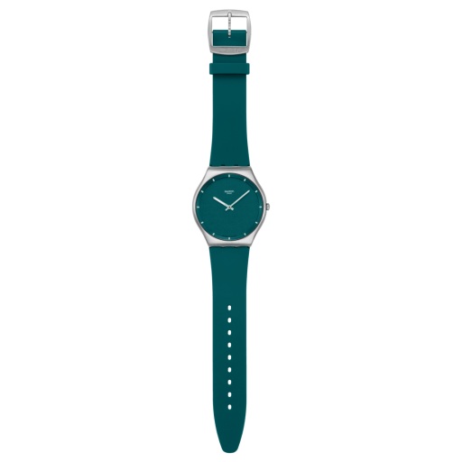 ساعة سواتش Pondering Patterns خضراء داكنة – 42 مم Swatch Pondering Patterns