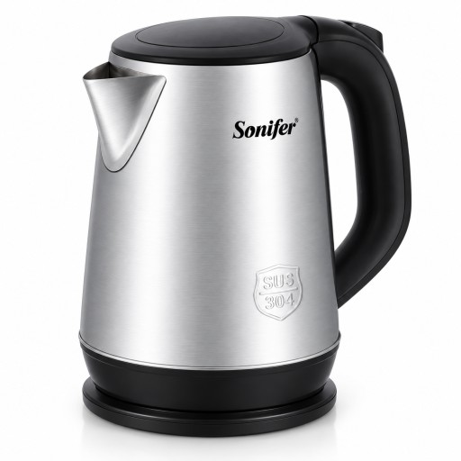 غلاية ماء ستانلس ستيل سونيفر  1.7 لتر، 1500 واط Sonifer Stainless Steel Electric Kettle, 1.7L, 1500W