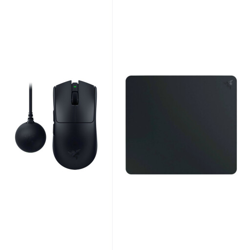 RAZER ATLAS Tempered Glass Mouse Mat - Black + Razer Viper V4 Pro Ultra-lightweight Wireless Symmetrical Gaming Mouse - Black RAZER ATLAS Tempered Glass Mouse Mat - Black + Razer Viper V4 Pro Ultra-lightweight Wireless Symmetrical Gaming Mouse - Black