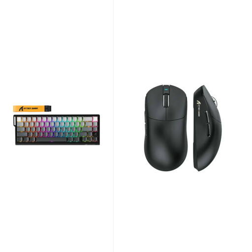 اتاك شارك X8 SE + ATTACK SHARK X68 HE Rapid Trigger Keyboard Magnetic Switch - Black Gradient ATTACKSHARK X8 SE + ATTACK SHARK X68 HE Rapid Trigger Keyboard Magnetic Switch - Black Gradient
