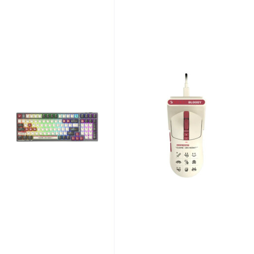 Bloody R72 Ultra Duo Pixels Red dual mode wireless gaming mouse + Bloody WS98 Dual-Core 2.4G Wireless , Bluetooth v5.1 , USB wired connection Mechanical Keyboard Pixels Red Bloody R72 Ultra Duo Pixels Red dual mode wireless gaming mouse + Bloody WS98 Dual