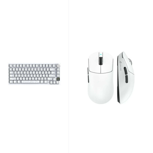 اتاك شارك X8 SE + ATTACK SHARK X820Ultra Tri-mode Gasket Mechanical Keyboard - White Contours ATTACKSHARK X8 SE + ATTACK SHARK X820Ultra Tri-mode Gasket Mechanical Keyboard - White Contours