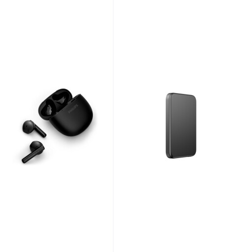 باور بانك هافيت PB5223 – أسود + سماعة فيليبس اللاسلكية TWS TAT1139BK/97 – أسود Havit PB5223 Power Bank - Black + Philips TWS TAT1139BK/97