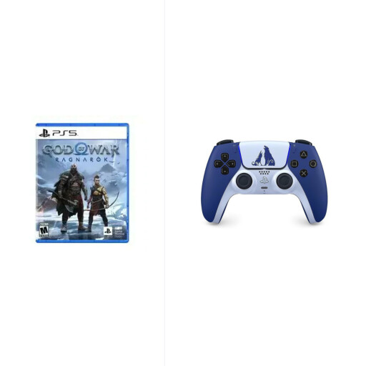 وحدة تحكم لاسلكية DualSense من PlayStation – God of War Ragnarök إصدار محدود + لعبة فيديو - PS5 | God of War Ragnarok PlayStation DualSense Wireless Controller – God of War Ragnarök Limited Edition + Video Game - PS5 | God of War Ragnarok