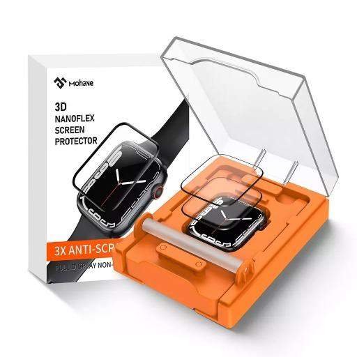لصقة شفافة لحماية شاشة ساعة ابل السلسلة 9 قياس 45 ملم Transparent Screen Protector for Apple Watch Series 9 / 45mm with Installation Kit 