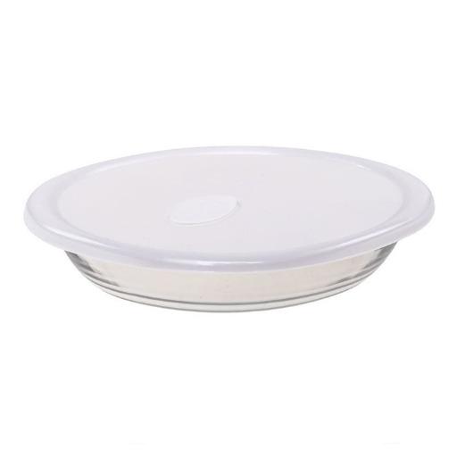  قالب فرن زجاجي مع غطاء بلاستيكي Glass Baking Dish With Plastic Lid