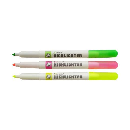 سيت اقلام تأشير مائية ملونة Water Based Highlighter 3 Pcs Set