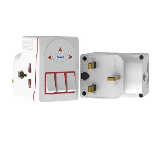 موزع كهرباء جداري (تقسيم) Electric Switched Socket 