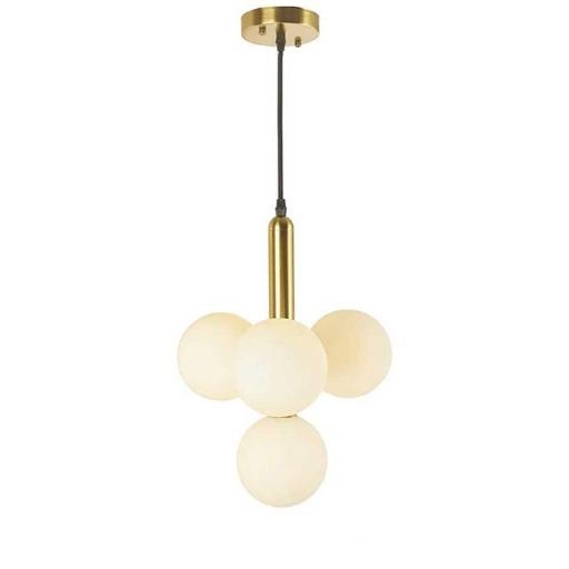 Glass Balls Chandelier With 4 LED ثريا