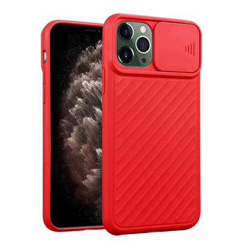Shockproof Soft Silicone Case With Slide Camera Lens Protection For iPhone كفر سيليكون لأجهزة الآيفون