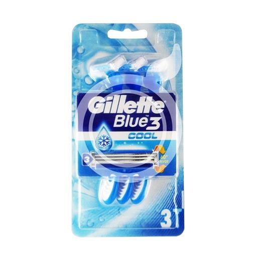 سيت شفرات حلاقة يدوية بتقنية التبريد Gillette Blue 3 Cool Men's Disposable Razor 3 Pcs Set