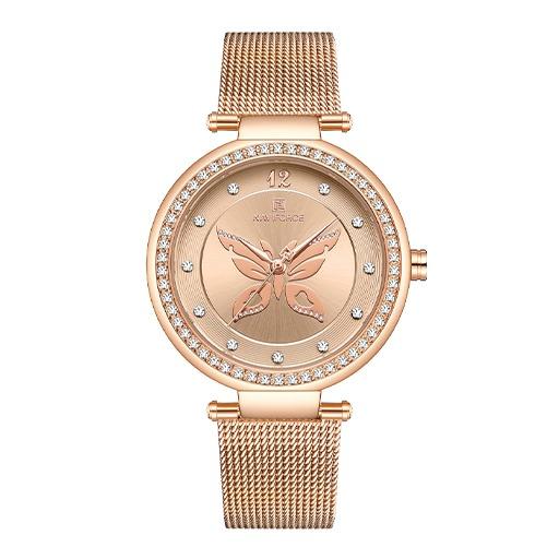 Nf 5018 Luxury Women's Watch With Mesh Band ساعة نسائية