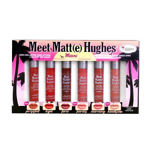 The Balm Meet Matt(e) Hughes 6 Mini Liquid Lipsticks سيت أحمر شفاه مات