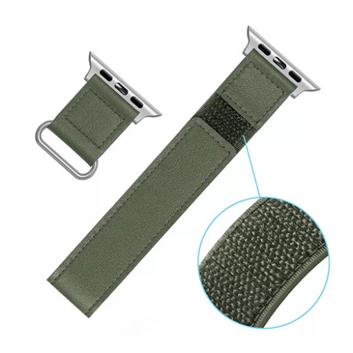 سوار جلد لساعة ابل واتش Apple Watch Band Soft Leather Suitable for Sport 44/45/46/49mm