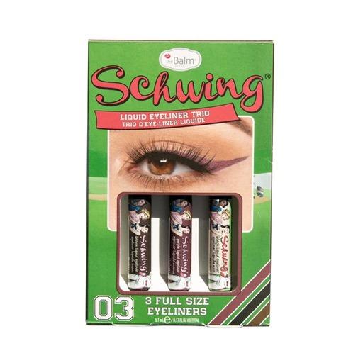 Schwing Liquid Eyeliner Trio 3Pcs Full Size Liquid Eyeliner سيت ايلاينر ثلاثي