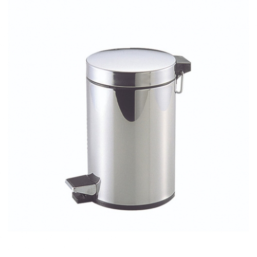 سلة مهملات معدنية صغيرة Stainless Steel Trash Can With Lid And Pedal 3L 
