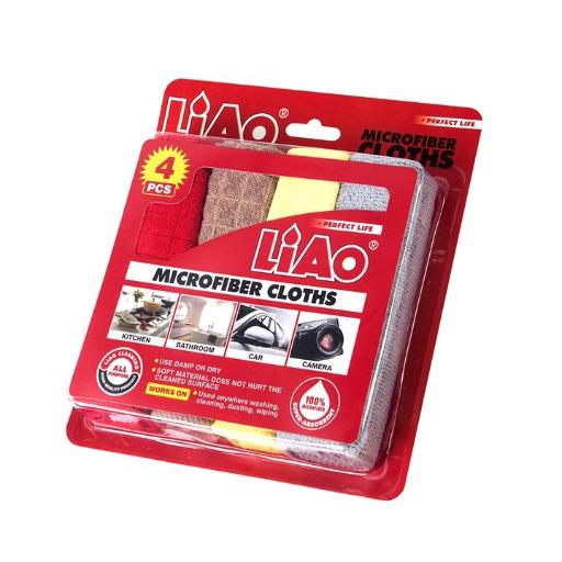 Microfiber cloths 4 pcs Set سيت قطع قماش للتنظيف