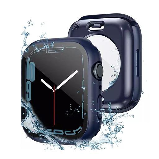 كفر ولصقة حماية لساعة ابل واتش Apple Watch 38mm/40mm/41mm Case with Transparent Screen Protector 