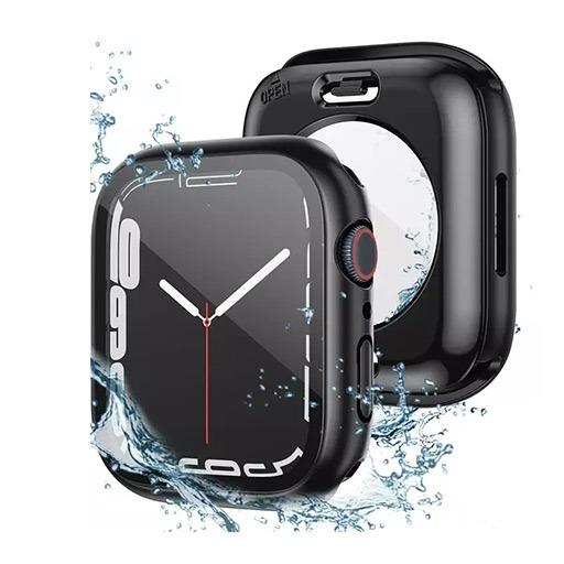 كفر ولصقة حماية لساعة ابل واتش Apple Watch 38mm/40mm/41mm Case with Transparent Screen Protector 