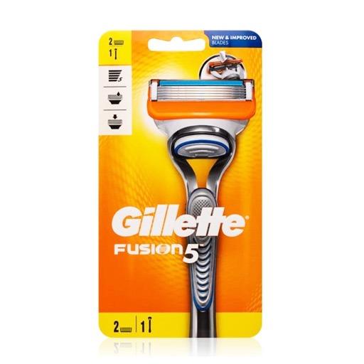 سيت شفرة حلاقة رجالية Gillette Fusion 5 Men's Razor Handle & 2 Blade Refills Set 