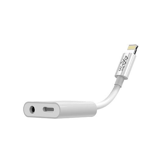Moxom Lightning Audio & Charging Adapter MX-AX16 تحويلة بلوتوث بمنفذ AUX و منفذ Lightning