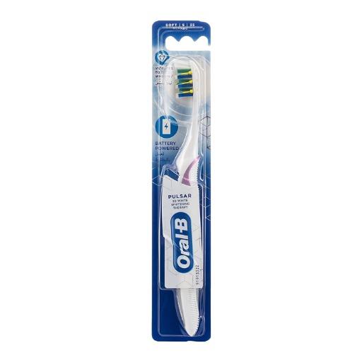 فرشاة اسنان تعمل بالبطارية Soft Pulsar 3D White Whitening Therapy Toothbrush