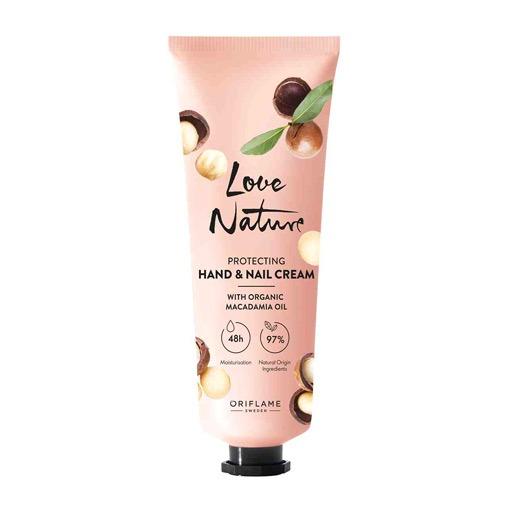 Protecting Hand & Nail Cream with Organic Macadamia Oil كريم لليدين والاظافر