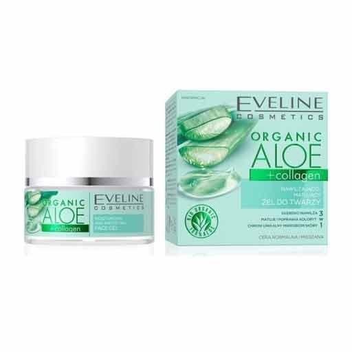 Eveline Cosmetics Organic Aloe Moisturizing Mattifying Face مرطب مزيل للمعان بالالوفيرا
