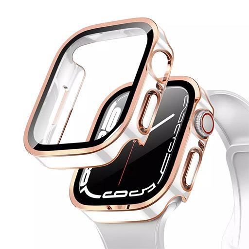 كفر ولصقة حماية لساعة ابل واتش Apple Watch 38mm/40mm/41mm Protective Case with Screen Protector 