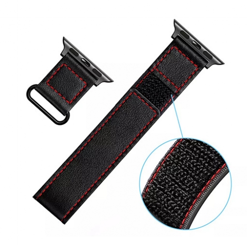 سوار جلد لساعة ابل واتش Apple Watch Band Soft Leather Suitable for Sport 44/45/46/49mm