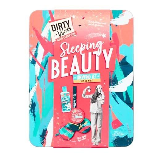 Dirty Works Sleeping Beauty Unwind 4 Pcs Set سيت العناية ما قبل النوم
